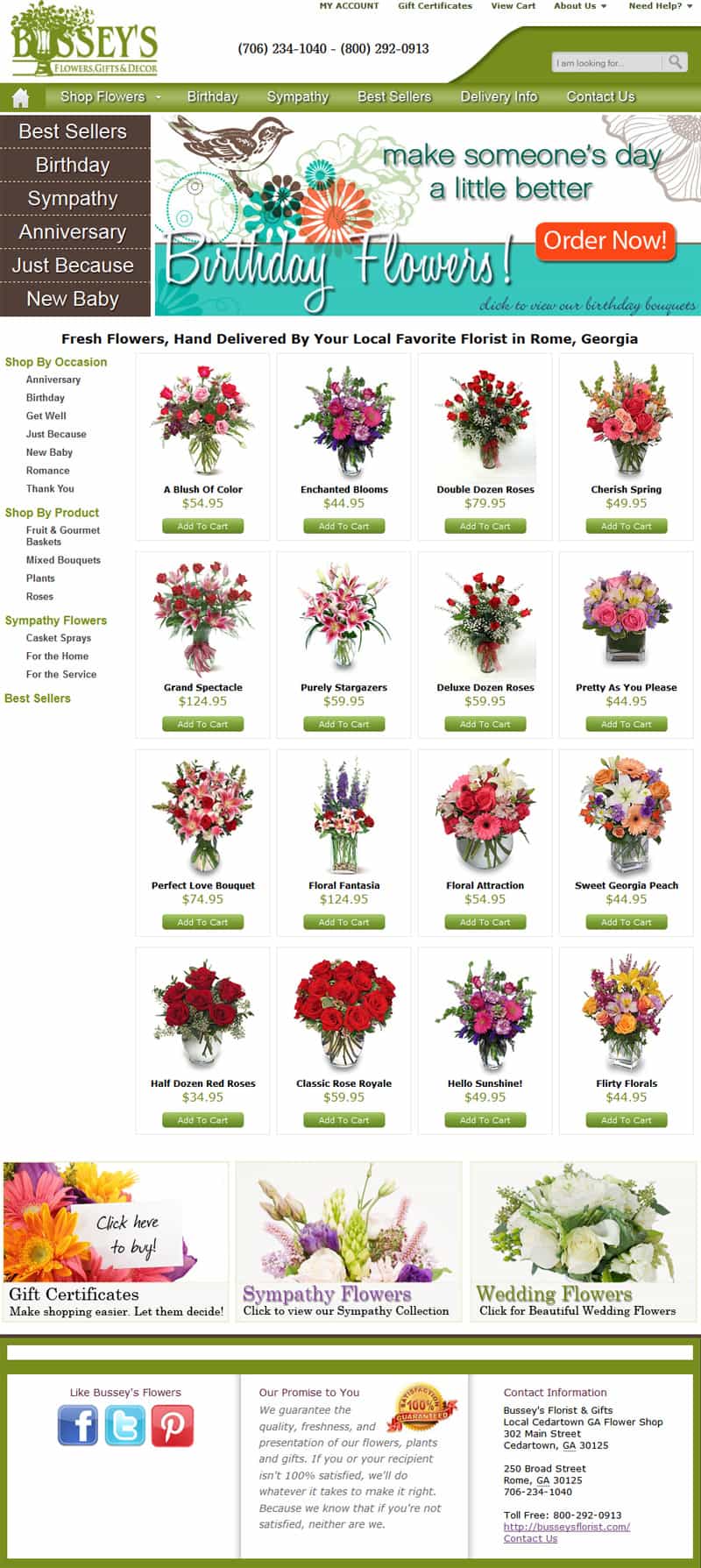 Bussey's Flowers, Gifts & Decor