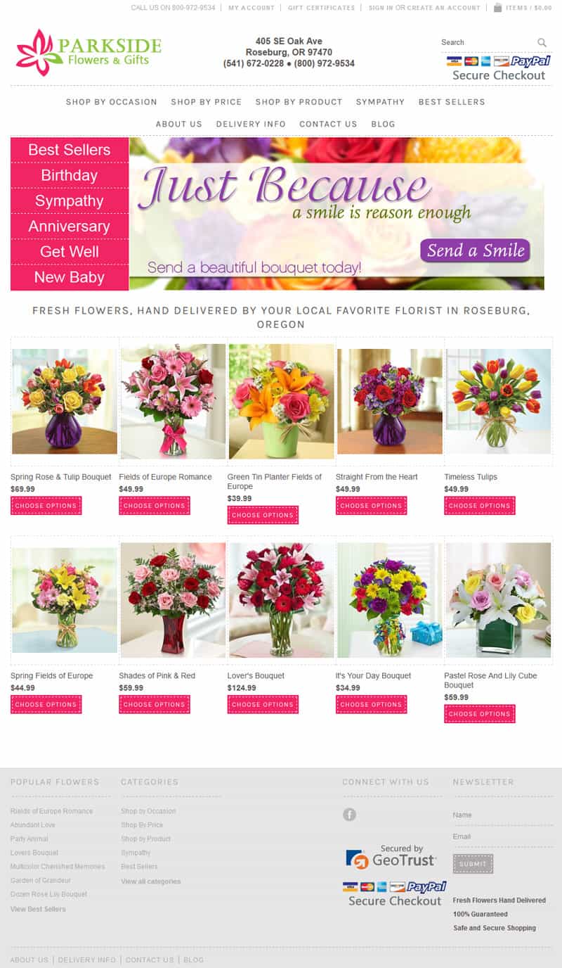 Parkside Flowers & Gifts