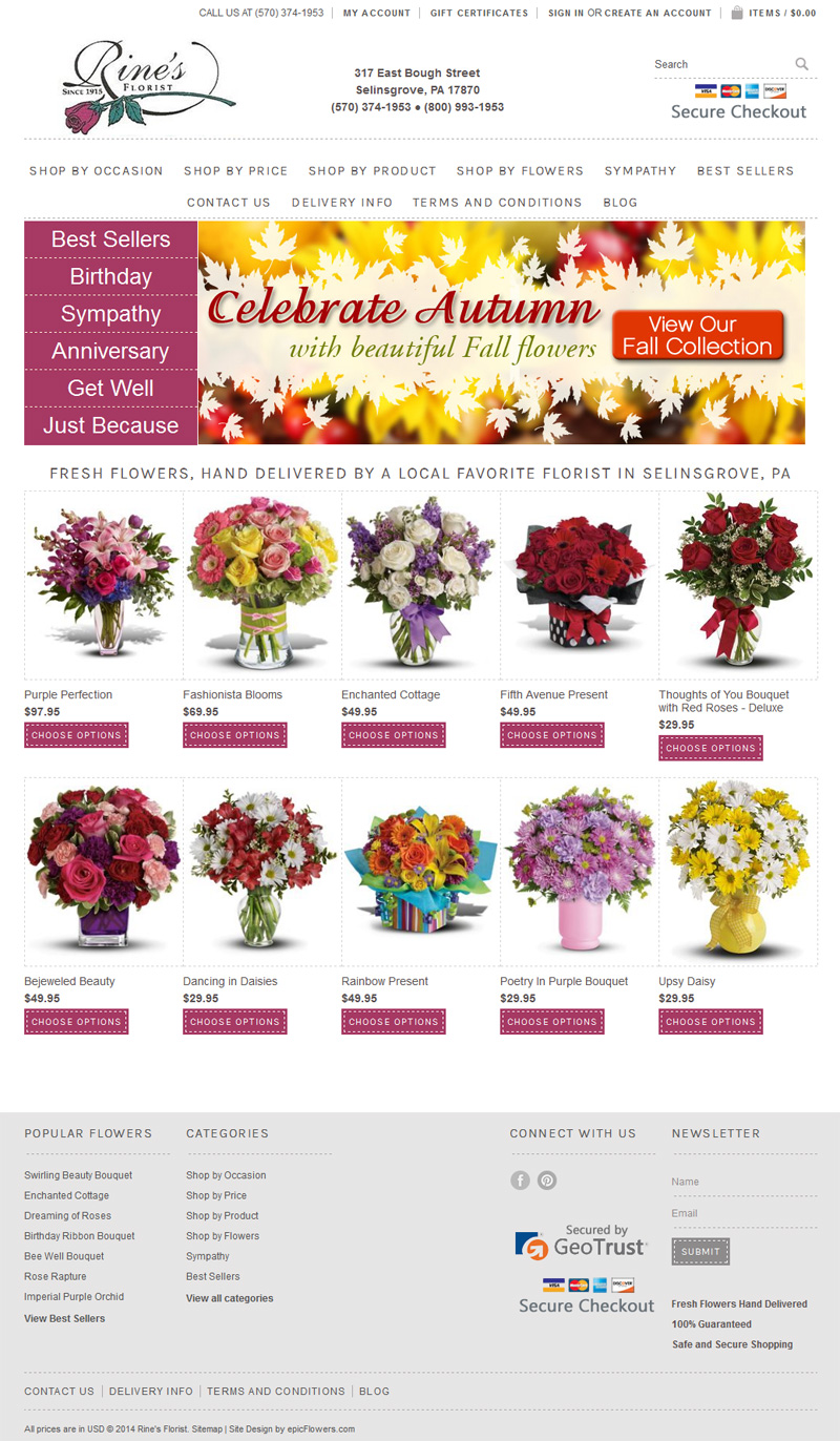 Rine's Florist since 1915